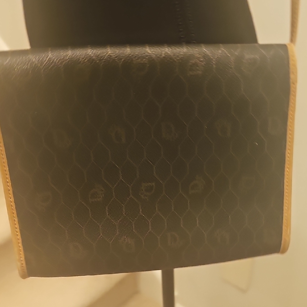 Vintage Christian Dior Brown and Tan Crossbody Bag - Picture 5 of 6